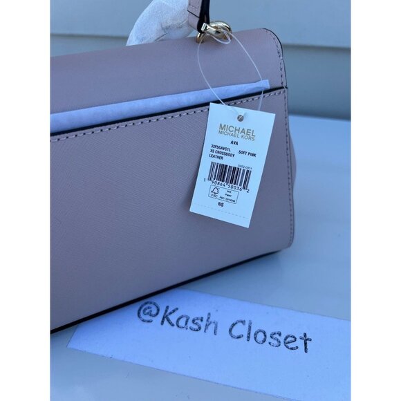 Michael Kors crossbody bag ava XS saffiano leather purse soft pink - Picture 5 of 9